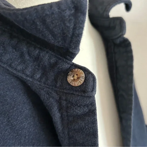 Field & Stream Button Up Heavyweight Flannel In Dark Navy Blue Size XXL Casual - Picture 6 of 10